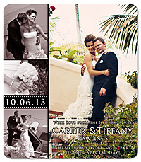 Wedding Thank You Magnet - Circle Date